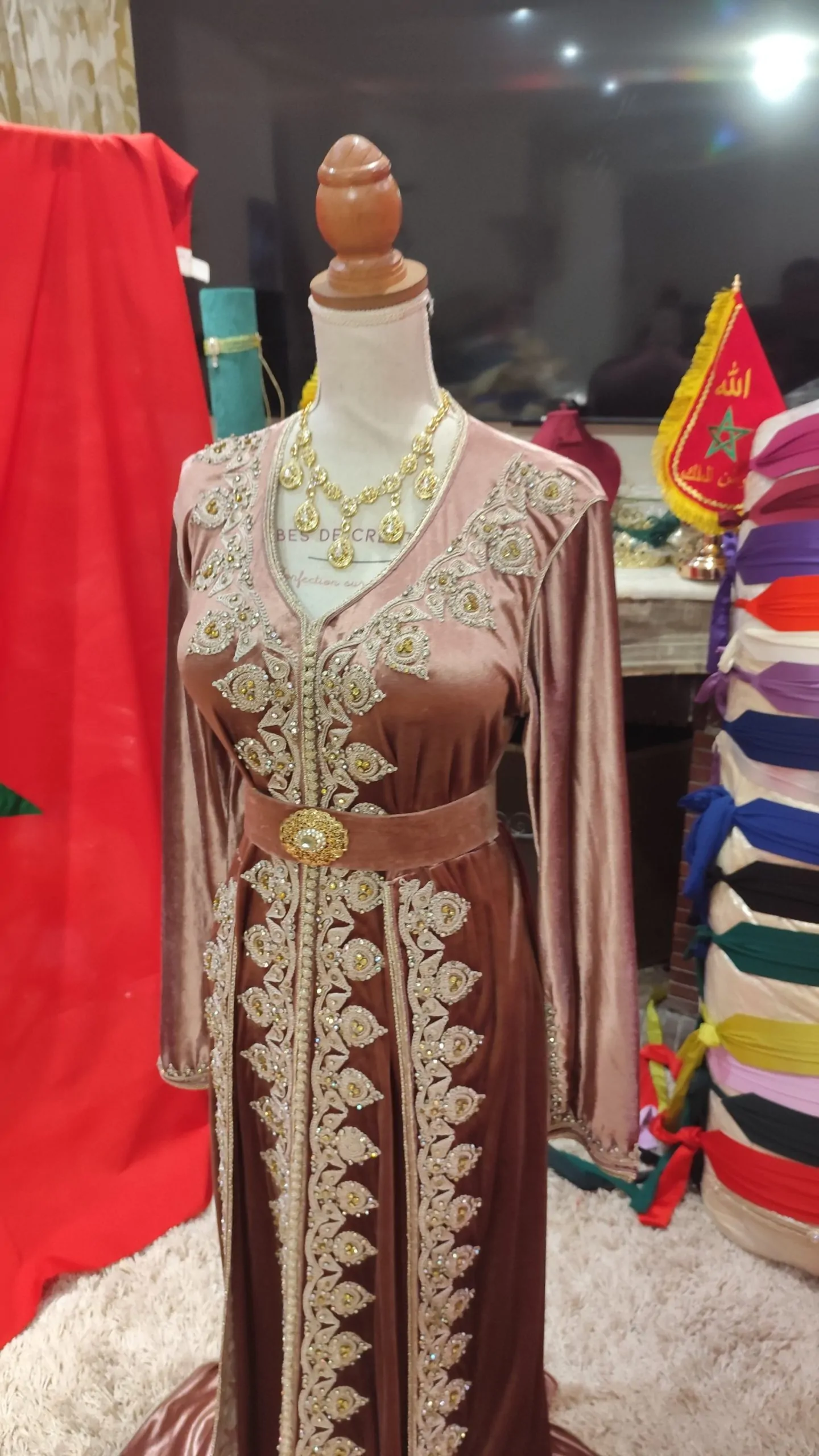 caftan marocain d occasion avec ceinture – Image 5