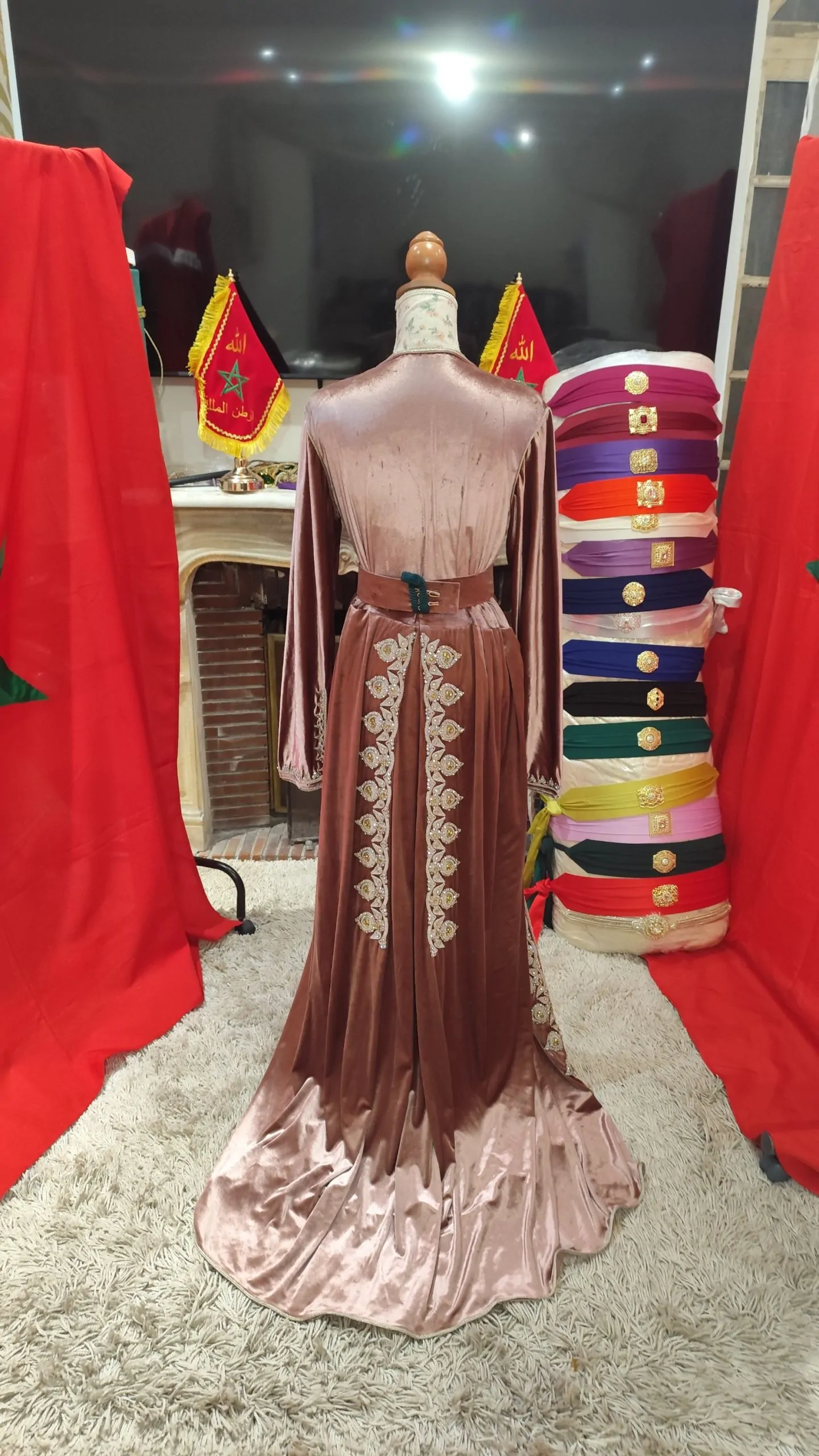 caftan marocain d occasion avec ceinture – Image 7