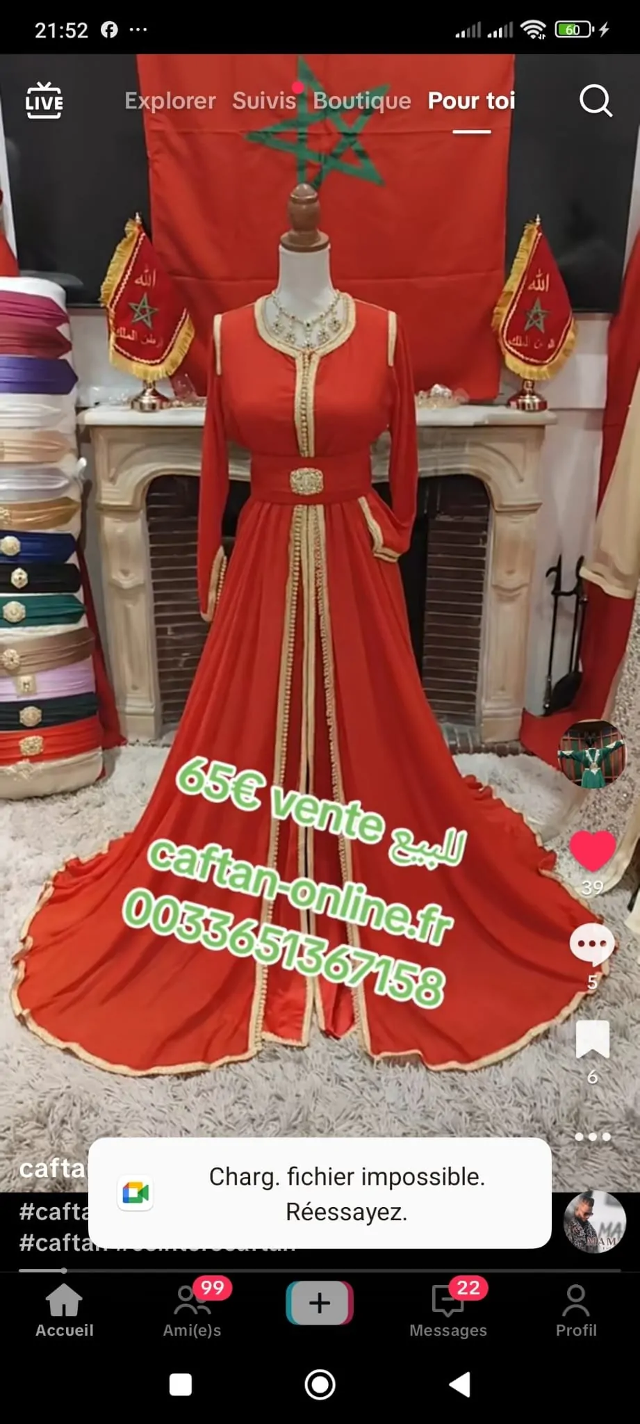 4 Caftan marocain d occasion avec deux ceintures