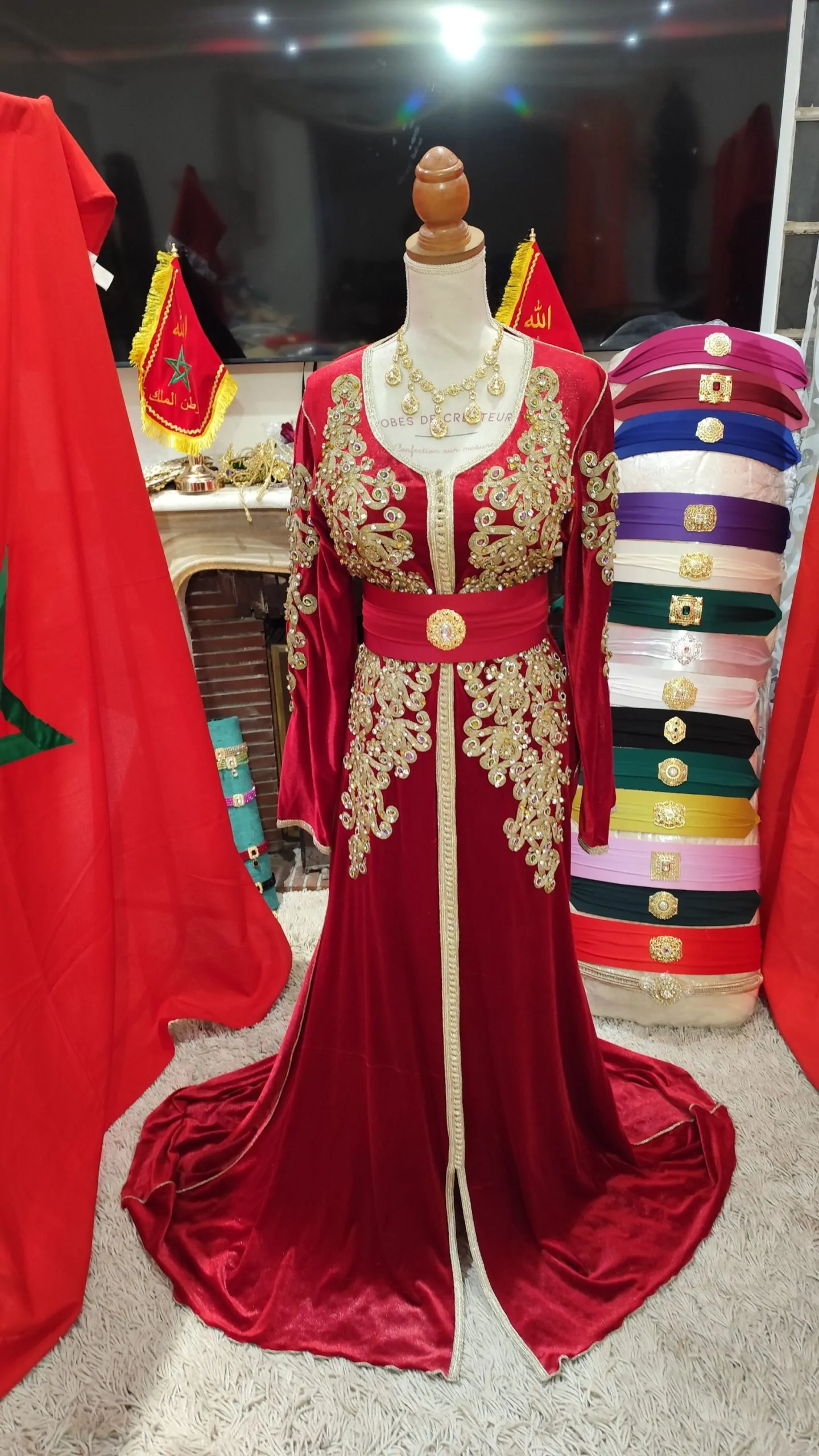 caftan marocain d occasion avec ceinture – Image 11