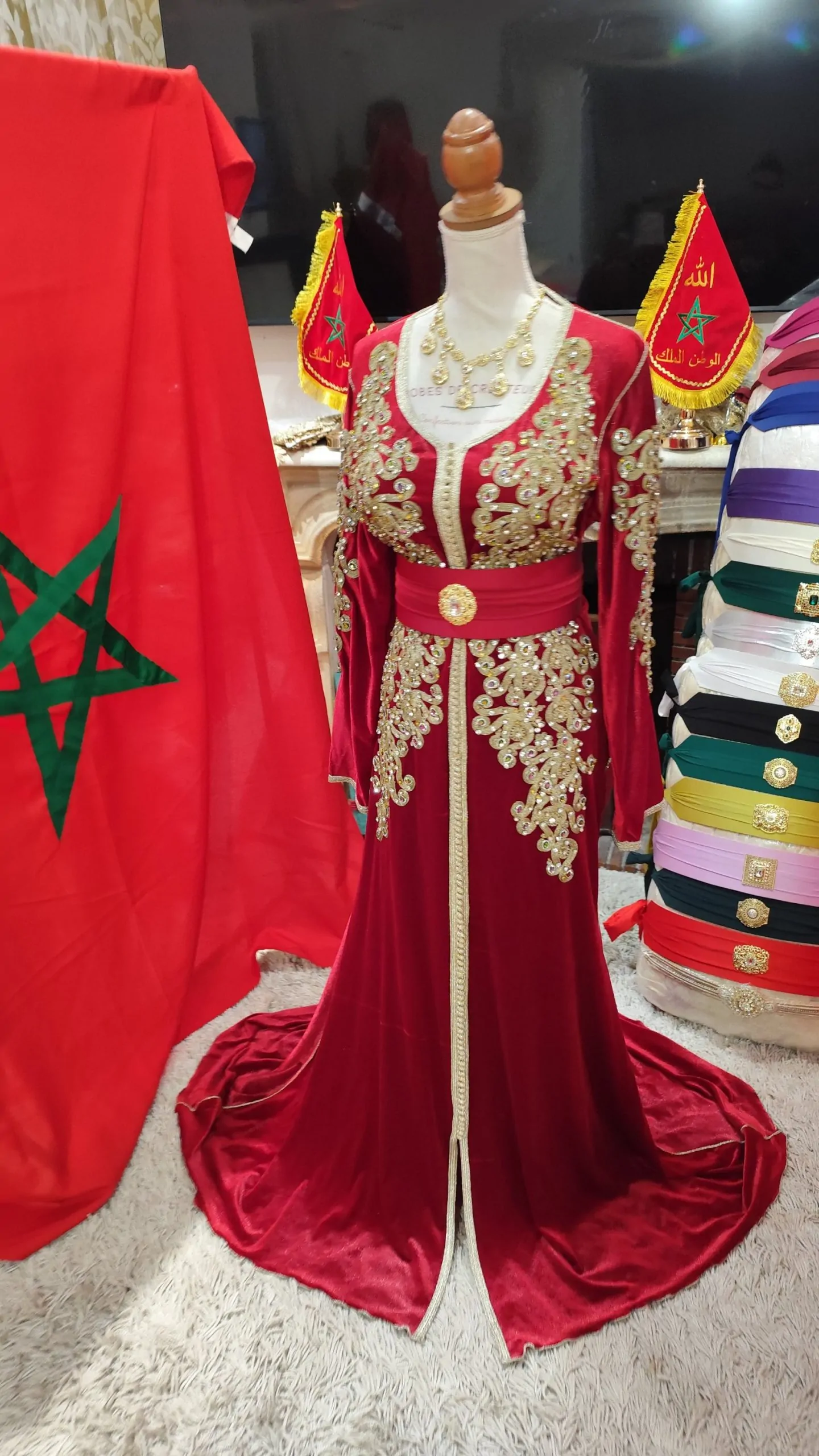 caftan marocain d occasion avec ceinture – Image 4
