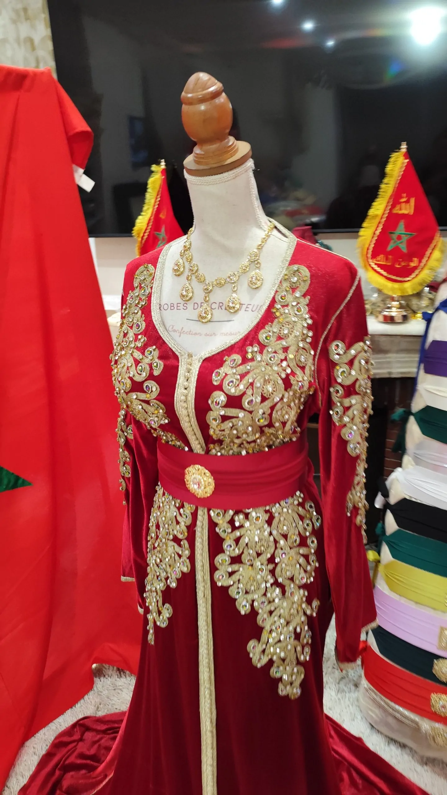 caftan marocain d occasion avec ceinture – Image 2