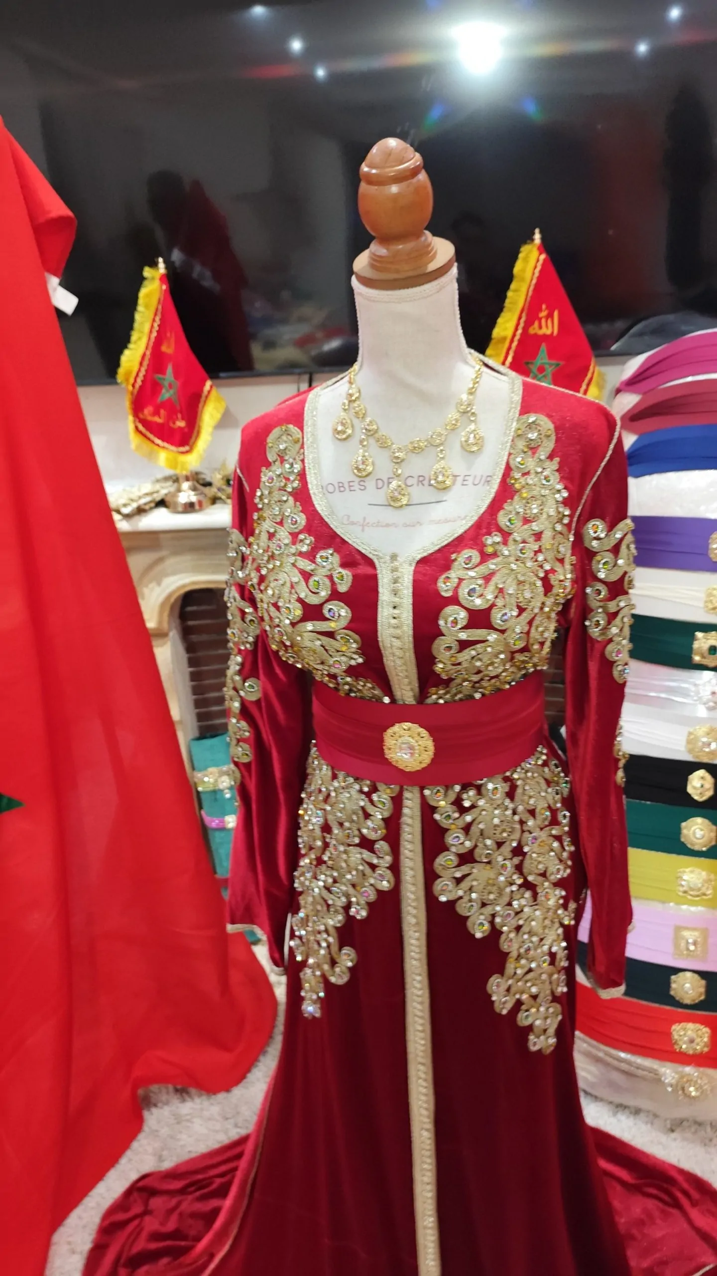 caftan marocain d occasion avec ceinture – Image 6