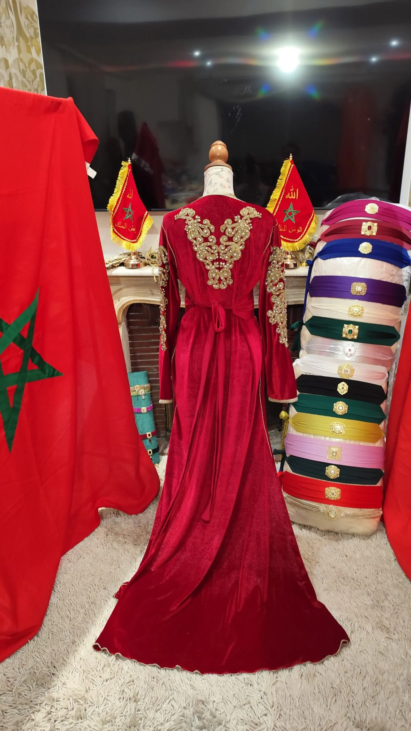 caftan marocain d occasion avec ceinture – Image 8