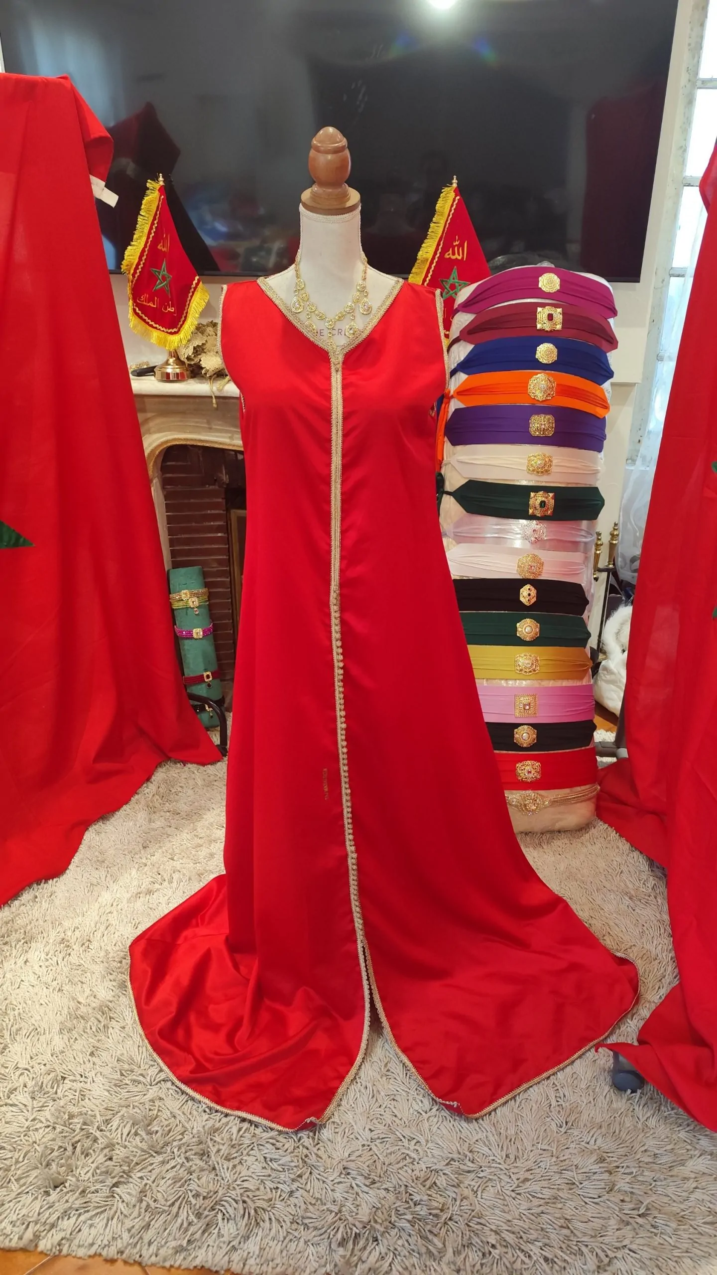 caftan marocain d occasion avec ceinture – Image 7