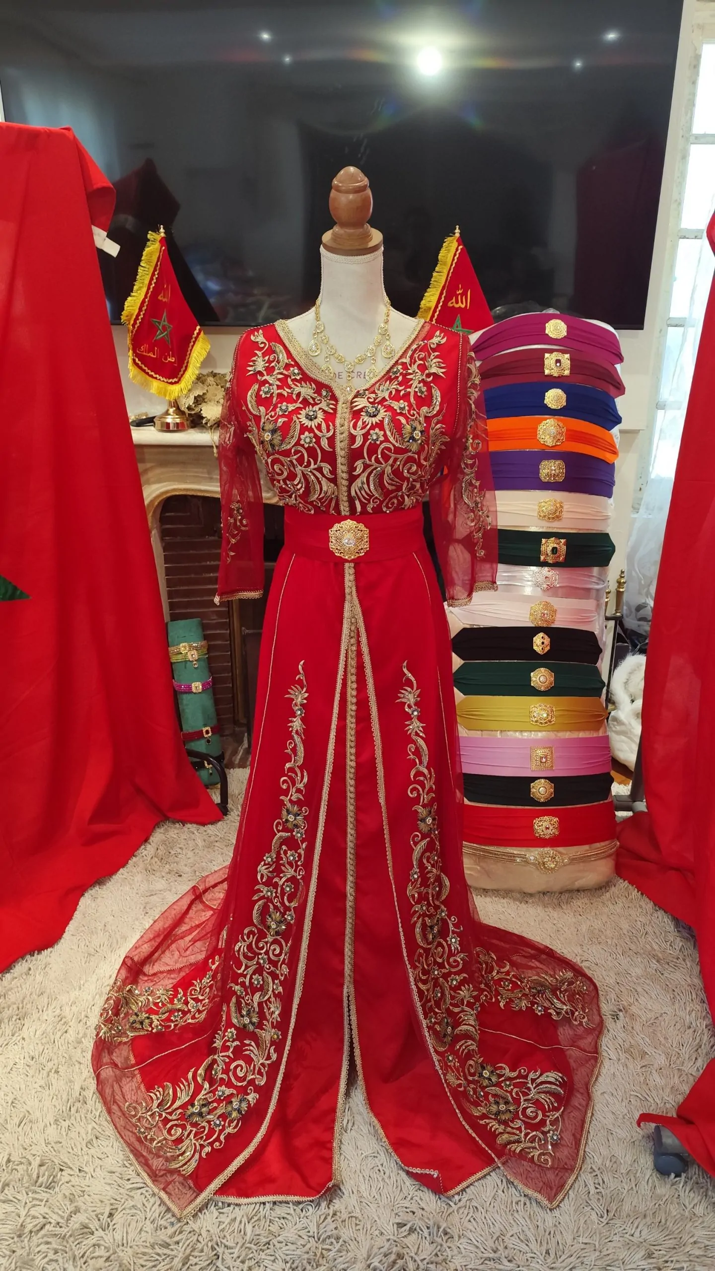 caftan marocain d occasion avec ceinture – Image 12