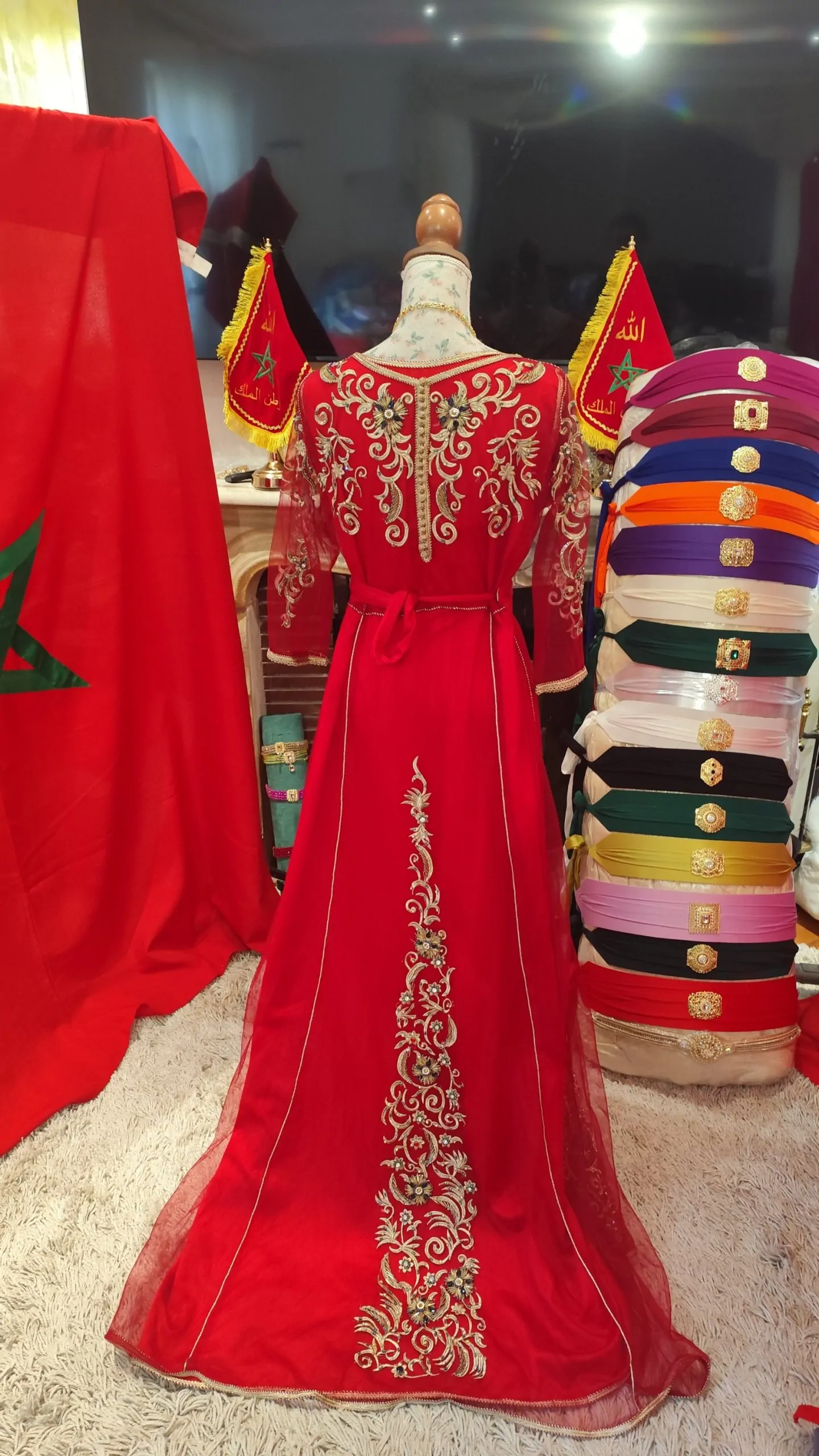 caftan marocain d occasion avec ceinture – Image 4