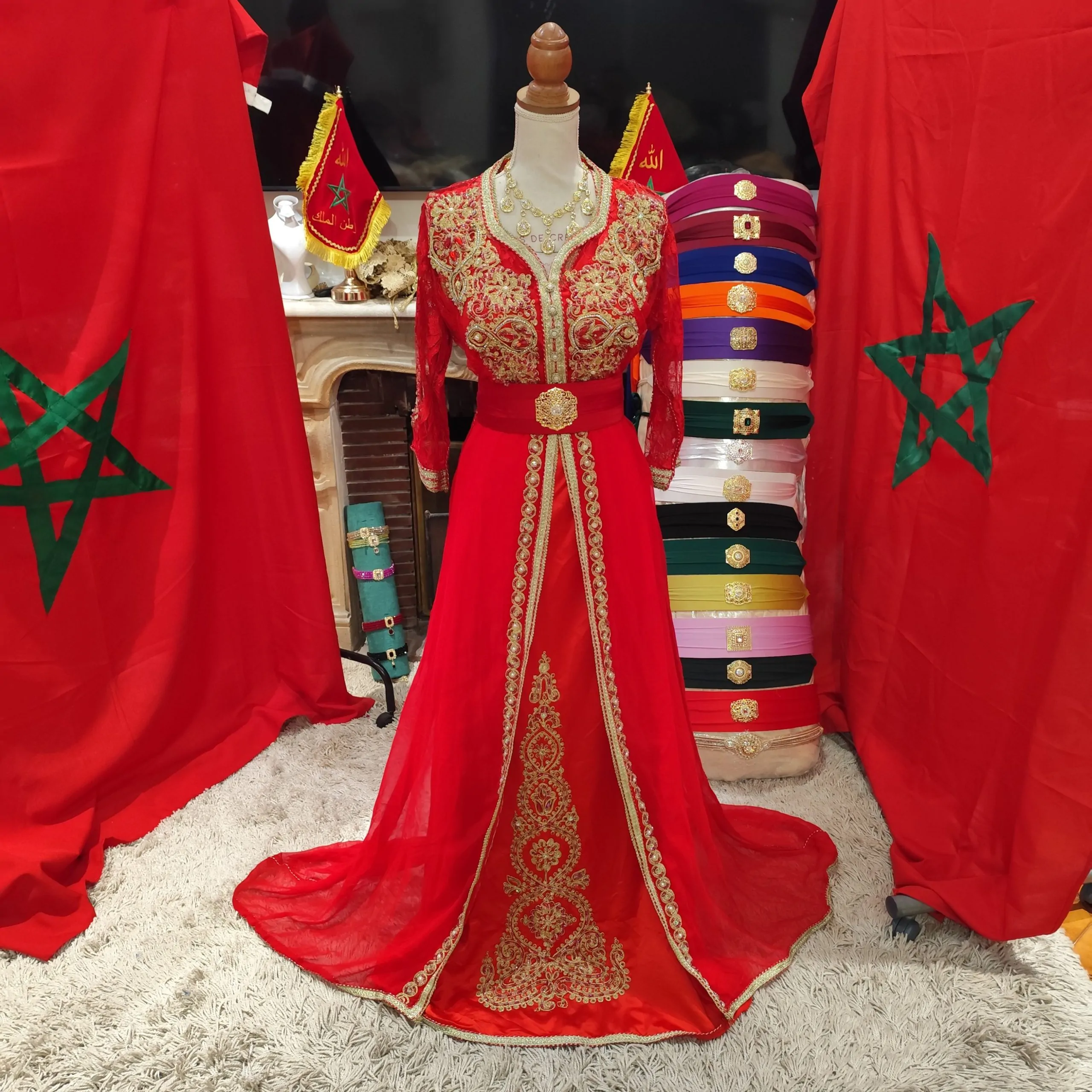 caftan marocain porté une fois