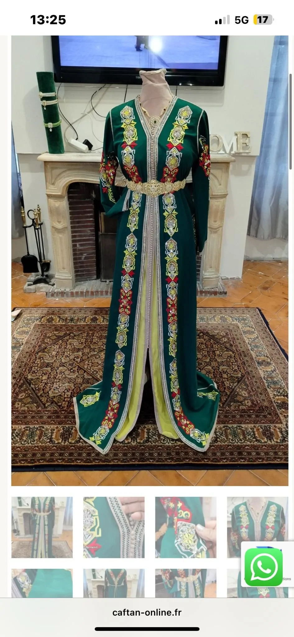 caftan marocain d occasion avec ceinture