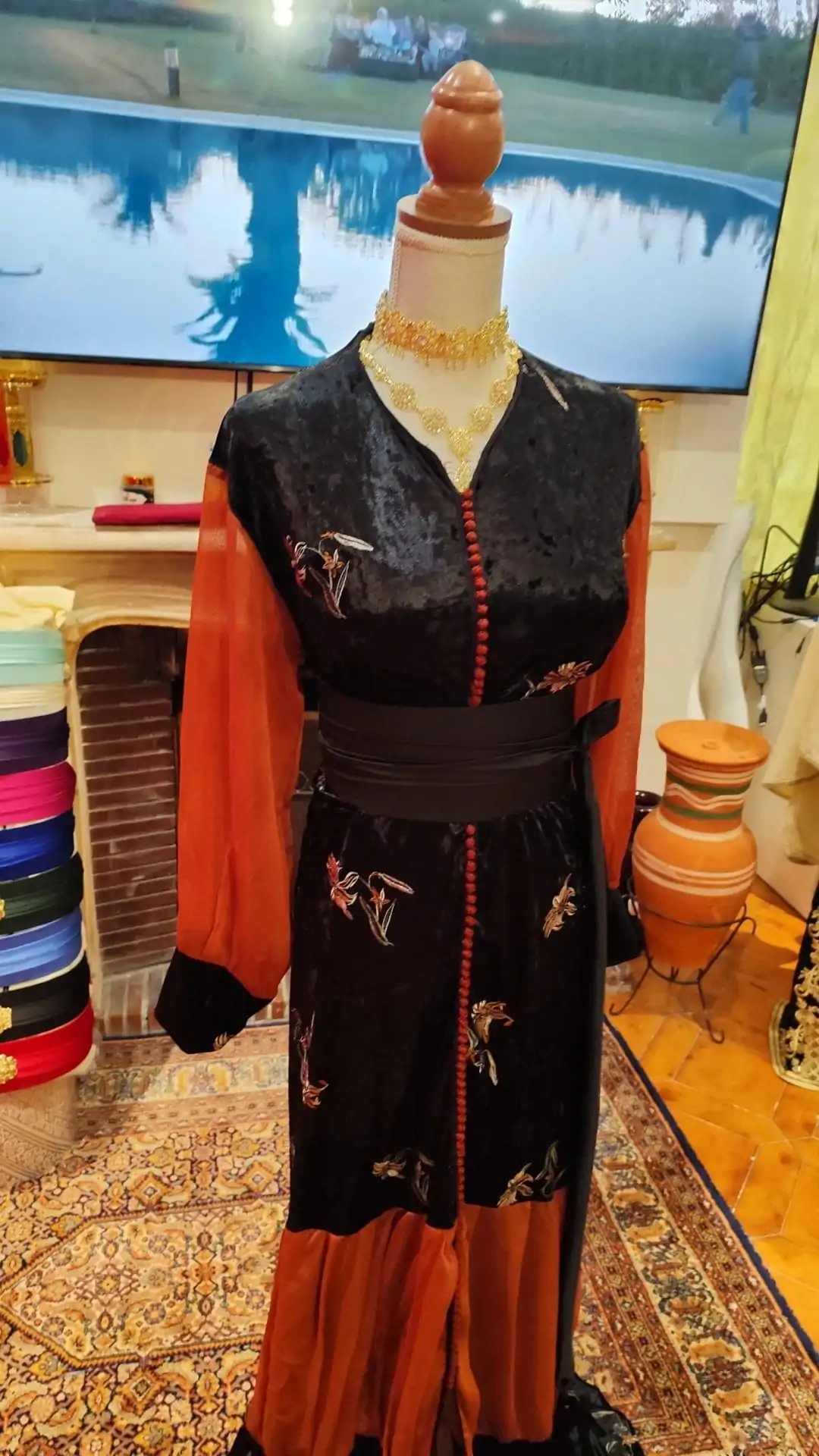 caftan marocain d occasion grande taille – Image 4