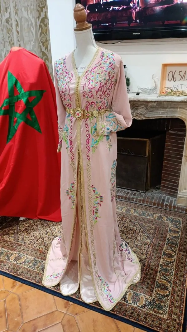 caftan marocain d'occasion - takchita deux pièces — photo 4
