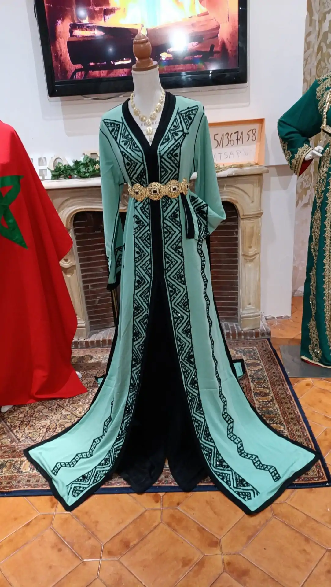 caftan marocain neuf - Takchita deux pièces – Image 4
