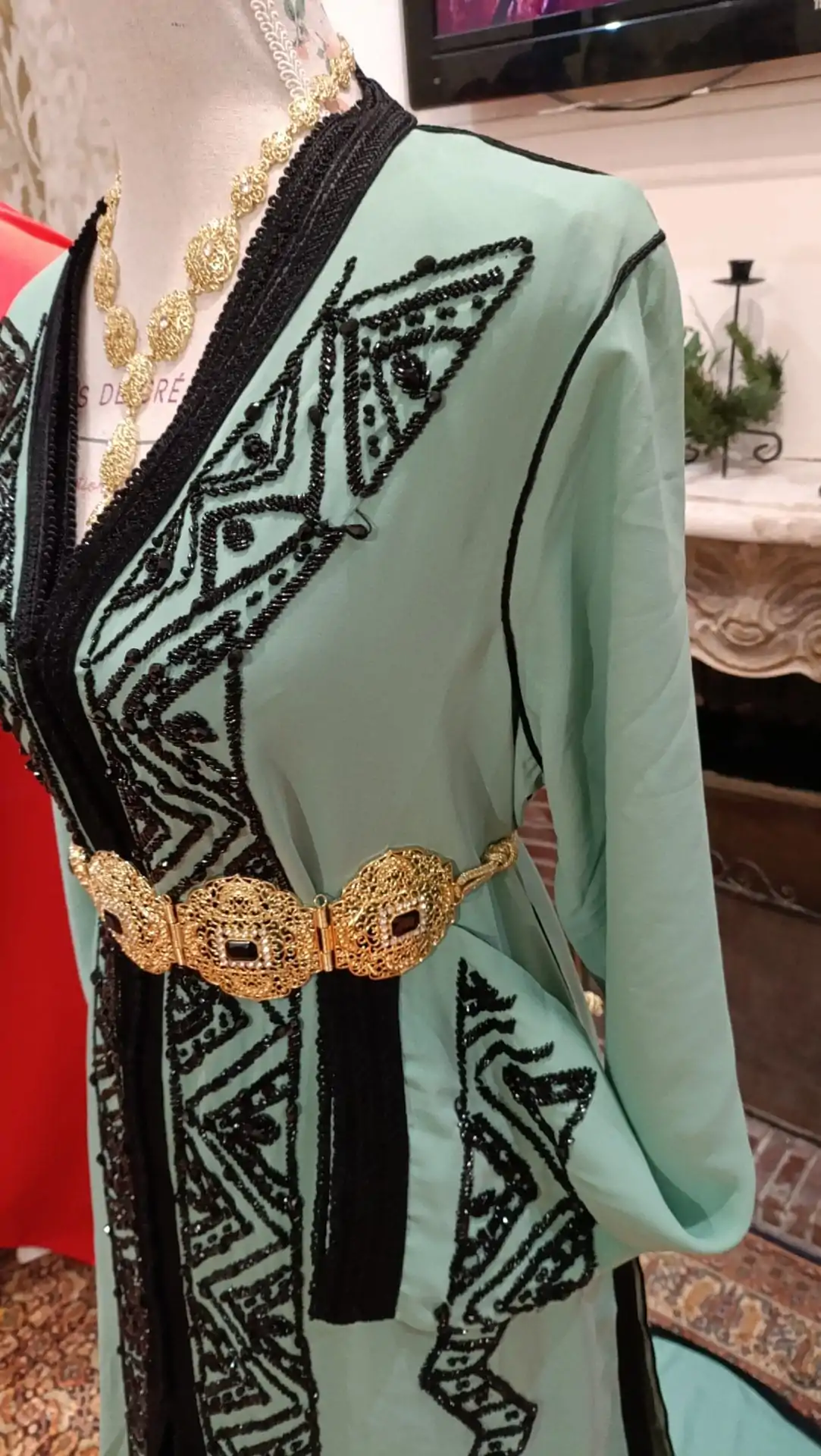 caftan marocain neuf - Takchita deux pièces – Image 6