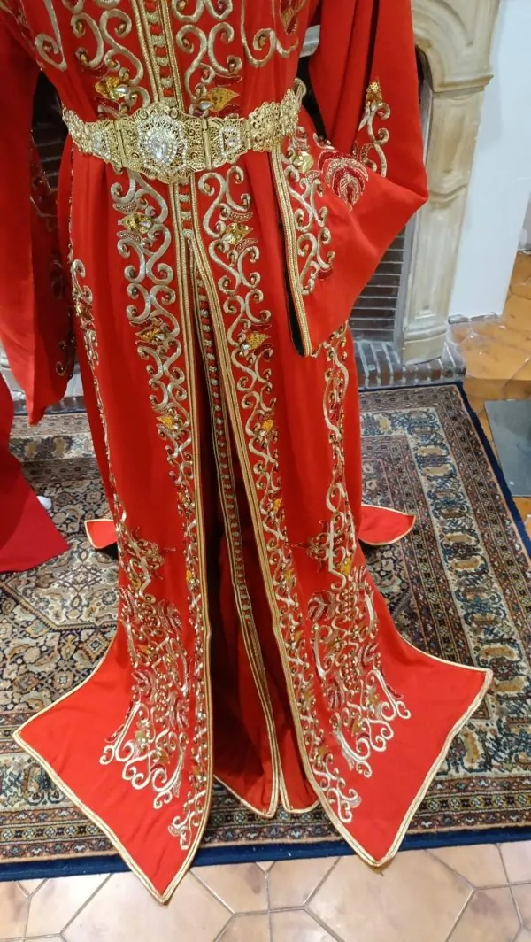 Nieuwe gevoerde Marokkaanse kaftan – tweedelige takchita — photo 13