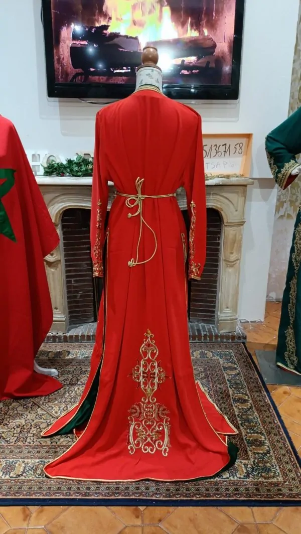 Nieuwe gevoerde Marokkaanse kaftan – tweedelige takchita — photo 15