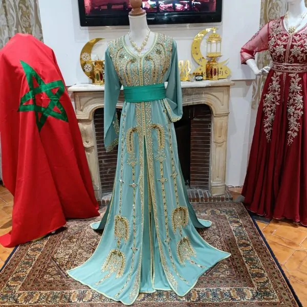 Neuer marokkanischer Kaftan – zweiteilige Takchita