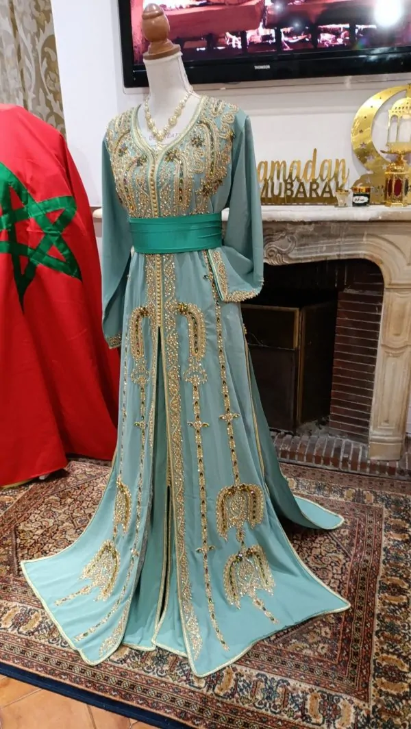 Neuer marokkanischer Kaftan – zweiteilige Takchita — photo 2