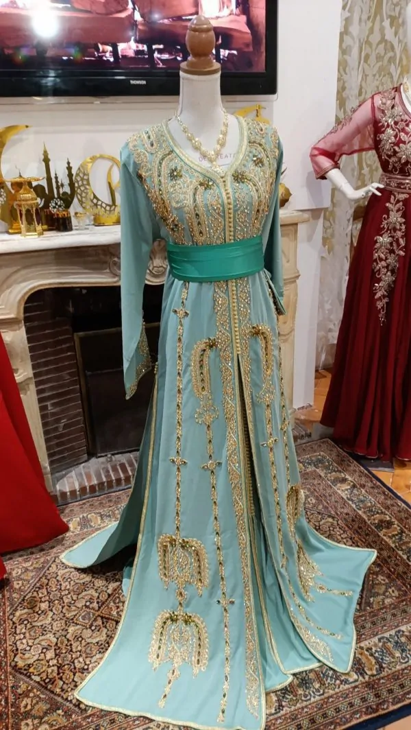 Neuer marokkanischer Kaftan – zweiteilige Takchita — photo 3