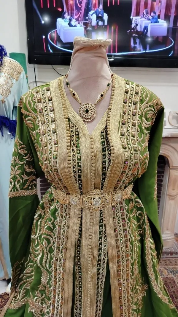 Neuer marokkanischer Kaftan, große Größe – zweiteilige Takchita — photo 6