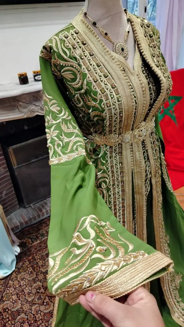 Neuer marokkanischer Kaftan, große Größe – zweiteilige Takchita — photo 7