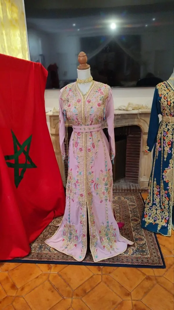 قفطان مغربي جديد مبطن مع حزام — photo 5