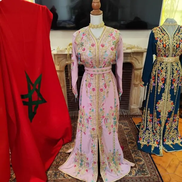 قفطان مغربي جديد مبطن مع حزام — photo 14