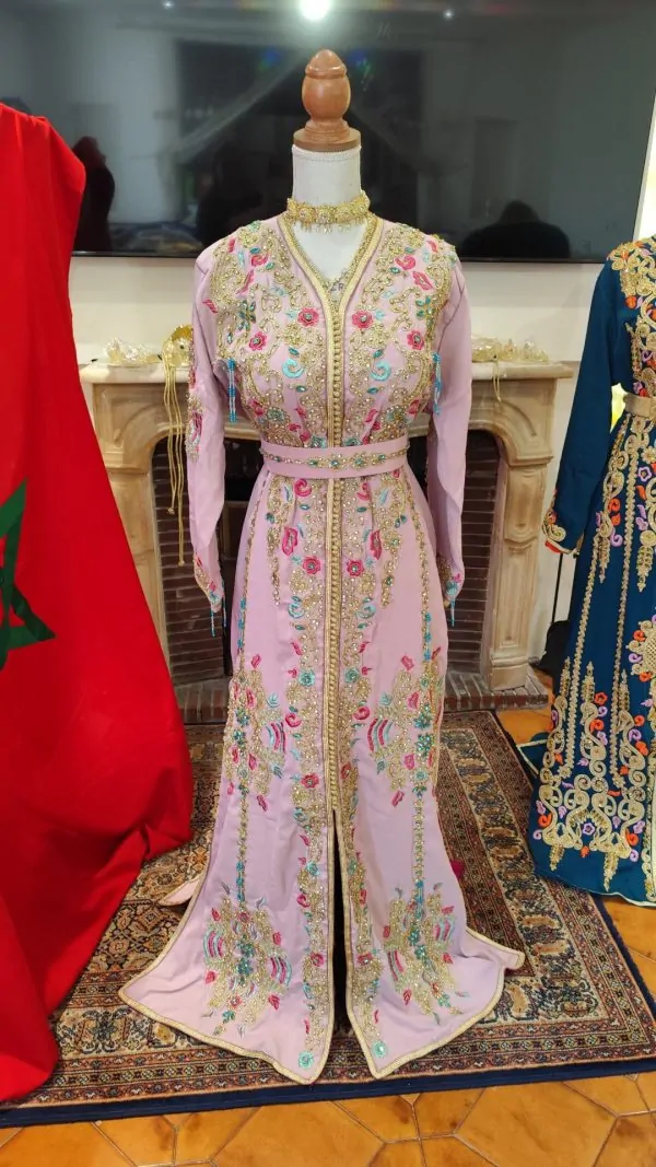 قفطان مغربي جديد مبطن مع حزام — photo 7
