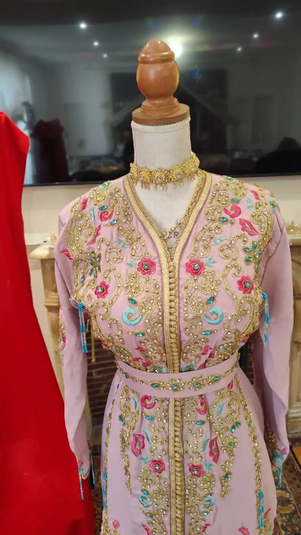 قفطان مغربي جديد مبطن مع حزام — photo 2