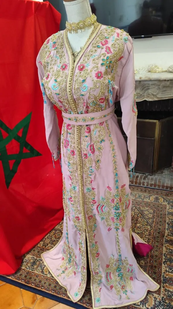 قفطان مغربي جديد مبطن مع حزام — photo 4
