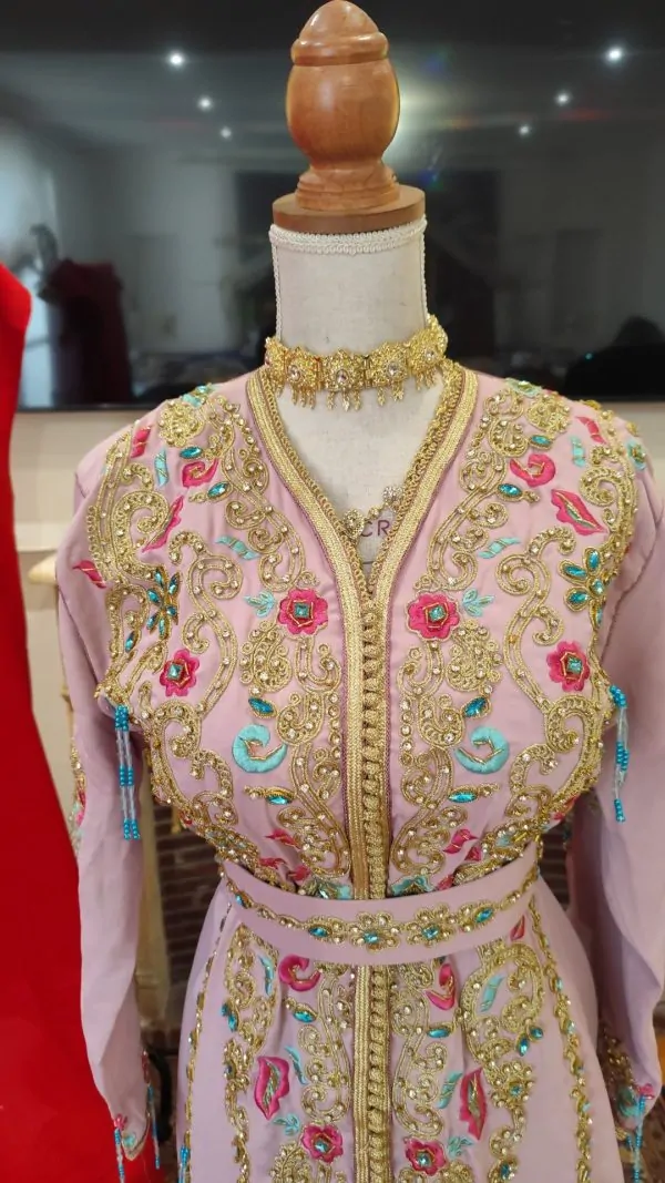 قفطان مغربي جديد مبطن مع حزام — photo 13