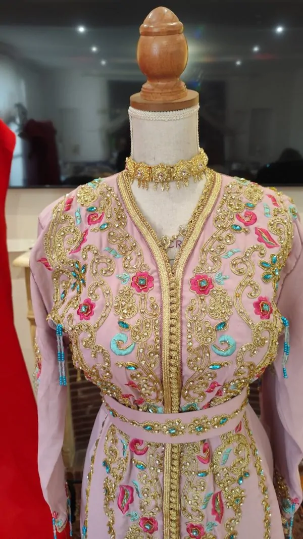 قفطان مغربي جديد مبطن مع حزام — photo 8