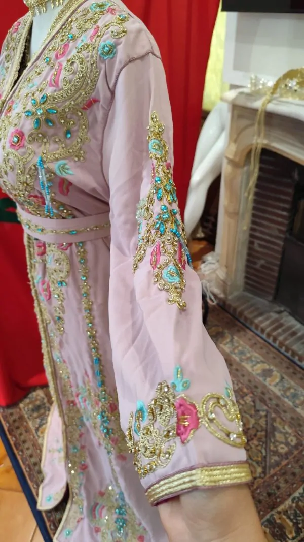 قفطان مغربي جديد مبطن مع حزام — photo 10
