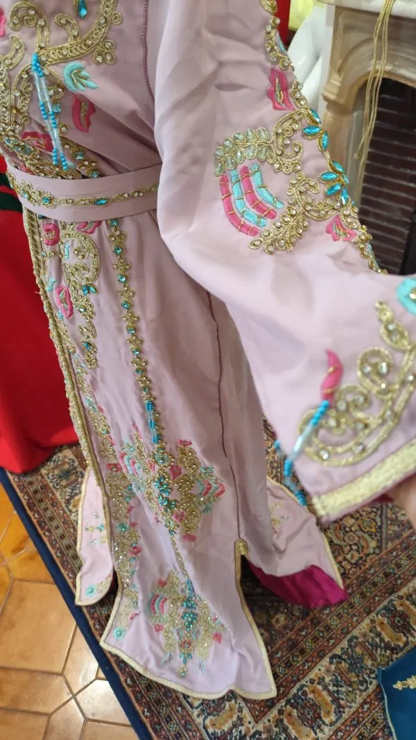 قفطان مغربي جديد مبطن مع حزام — photo 9