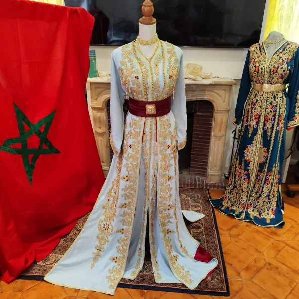 Neuer gefütterter marokkanischer Kaftan – zweiteilige Takchita — photo 10