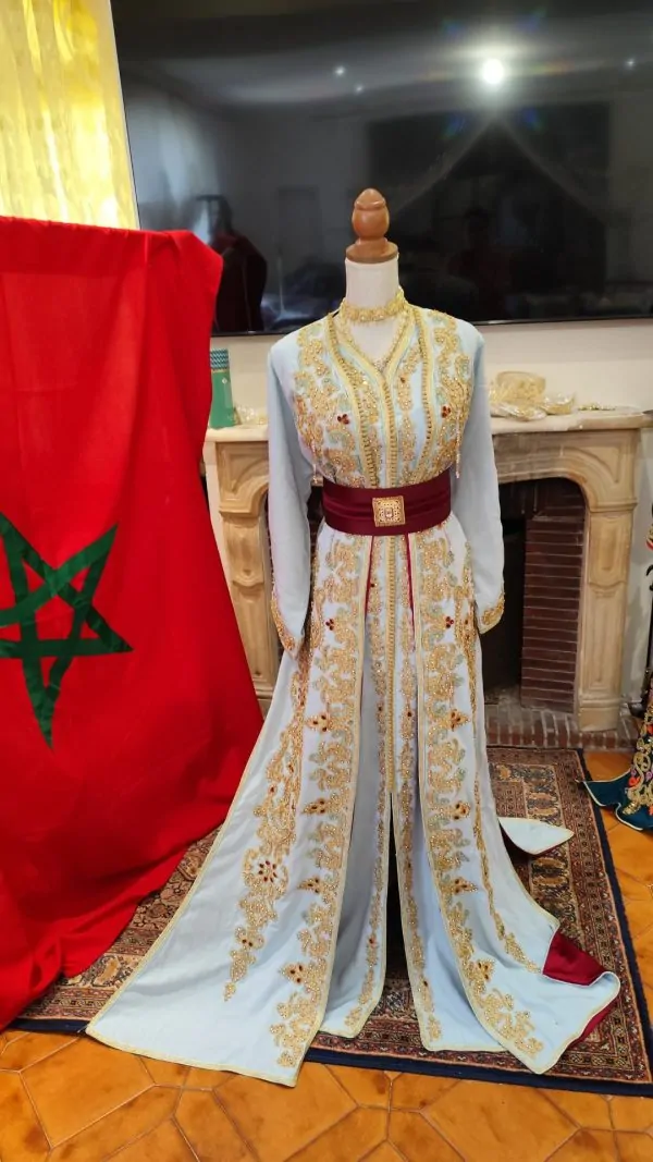 Neuer gefütterter marokkanischer Kaftan – zweiteilige Takchita — photo 8