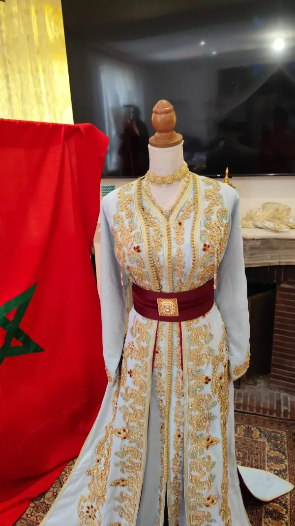 Neuer gefütterter marokkanischer Kaftan – zweiteilige Takchita — photo 4