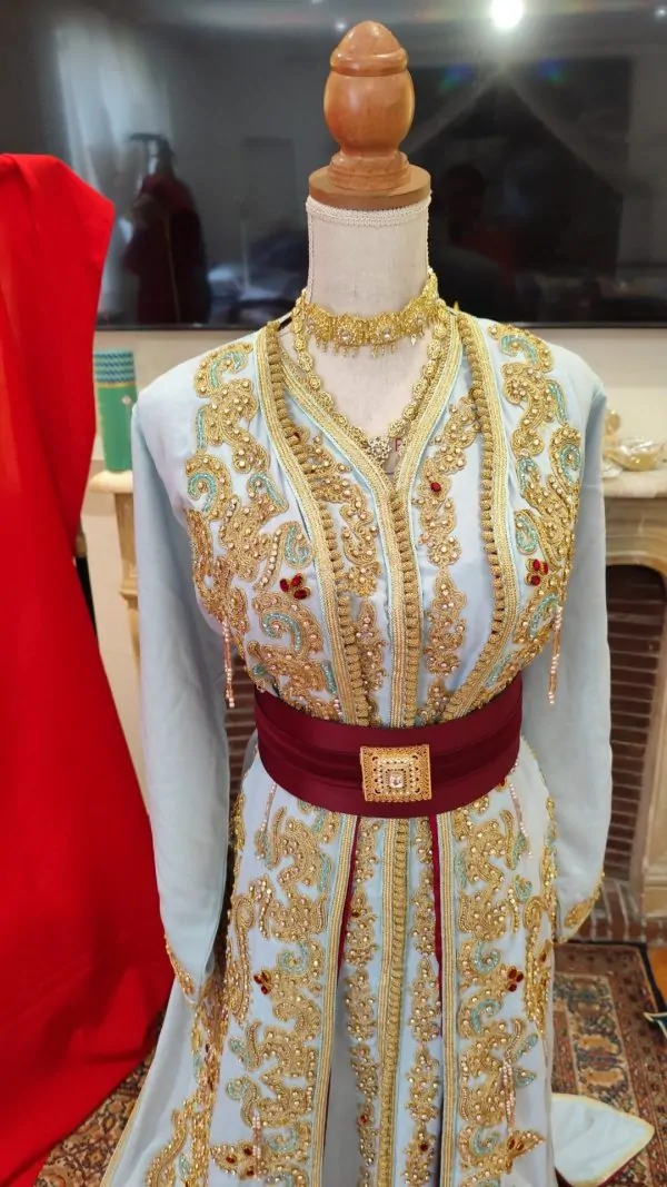 Neuer gefütterter marokkanischer Kaftan – zweiteilige Takchita — photo 7