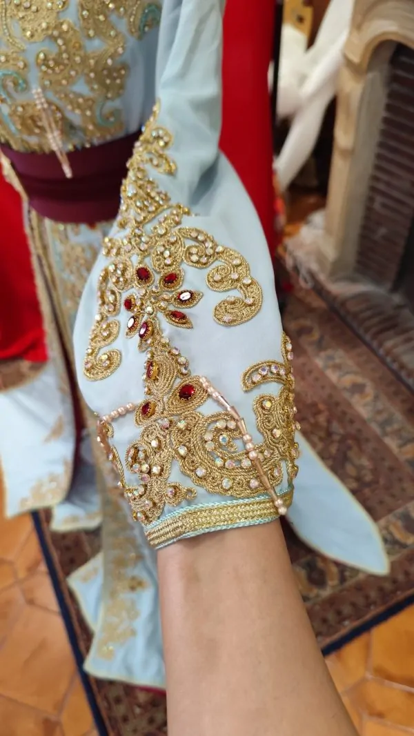 Neuer gefütterter marokkanischer Kaftan – zweiteilige Takchita — photo 6