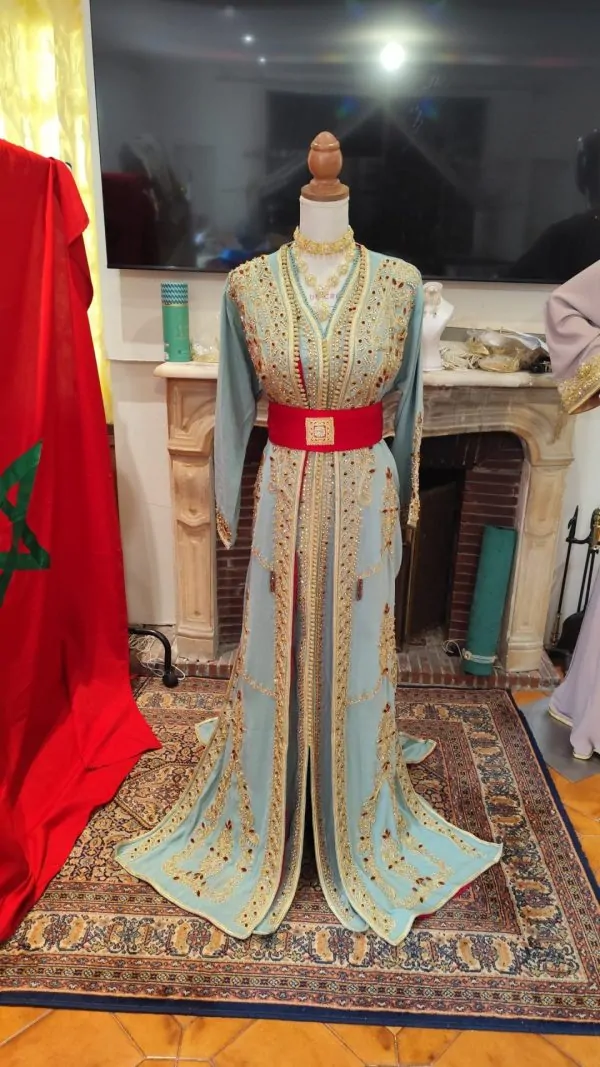 قفطان مغربي جديد مبطن - تقشيطة قطعتين — photo 7