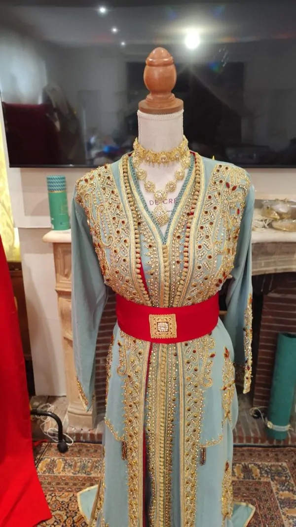 قفطان مغربي جديد مبطن - تقشيطة قطعتين — photo 10