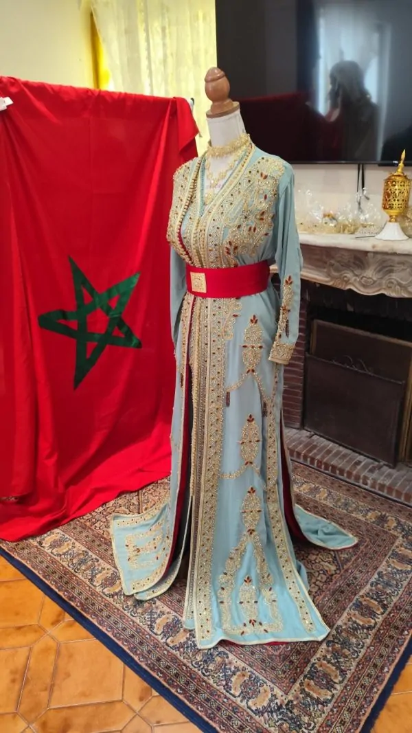 قفطان مغربي جديد مبطن - تقشيطة قطعتين — photo 5