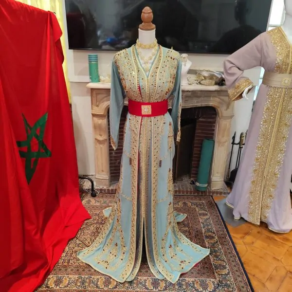 قفطان مغربي جديد مبطن - تقشيطة قطعتين — photo 12