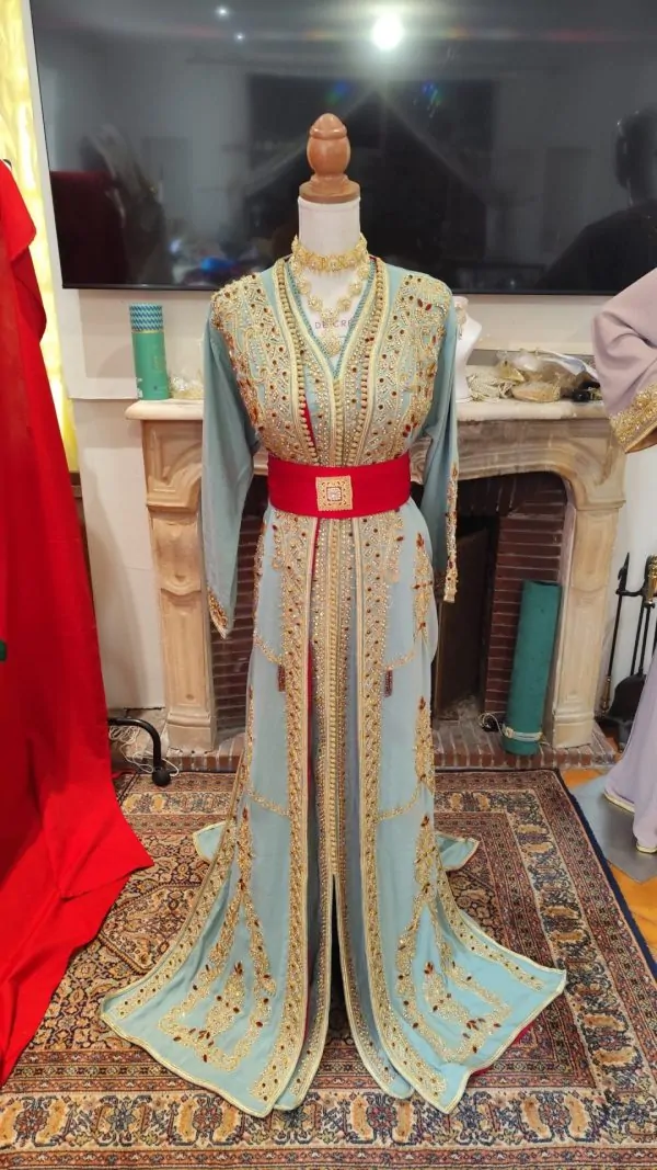 قفطان مغربي جديد مبطن - تقشيطة قطعتين — photo 14