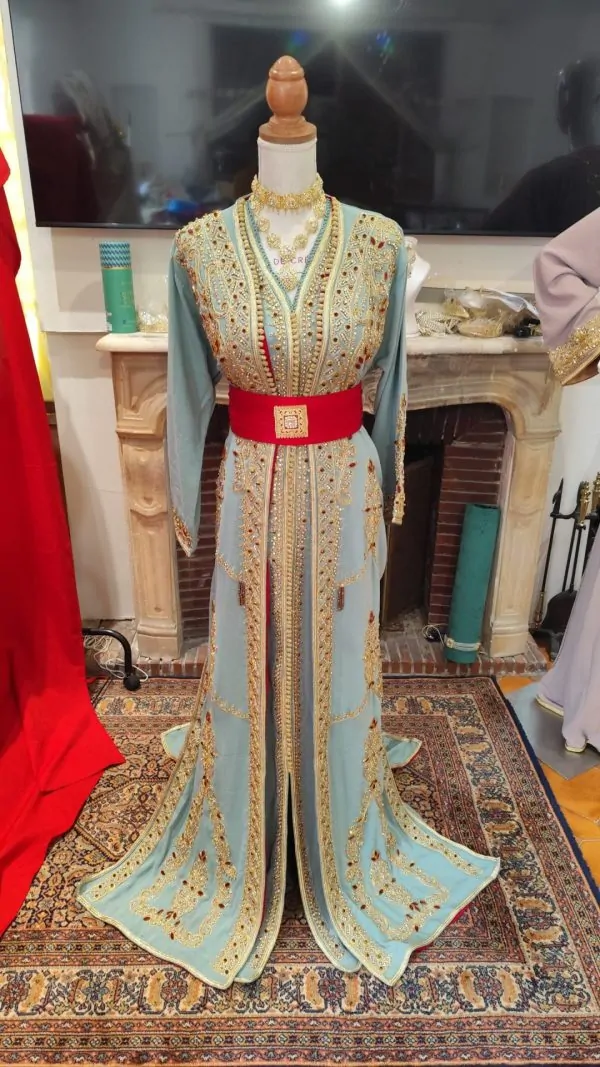 قفطان مغربي جديد مبطن - تقشيطة قطعتين — photo 11
