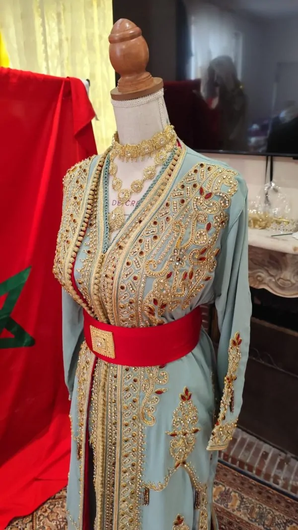 قفطان مغربي جديد مبطن - تقشيطة قطعتين — photo 8