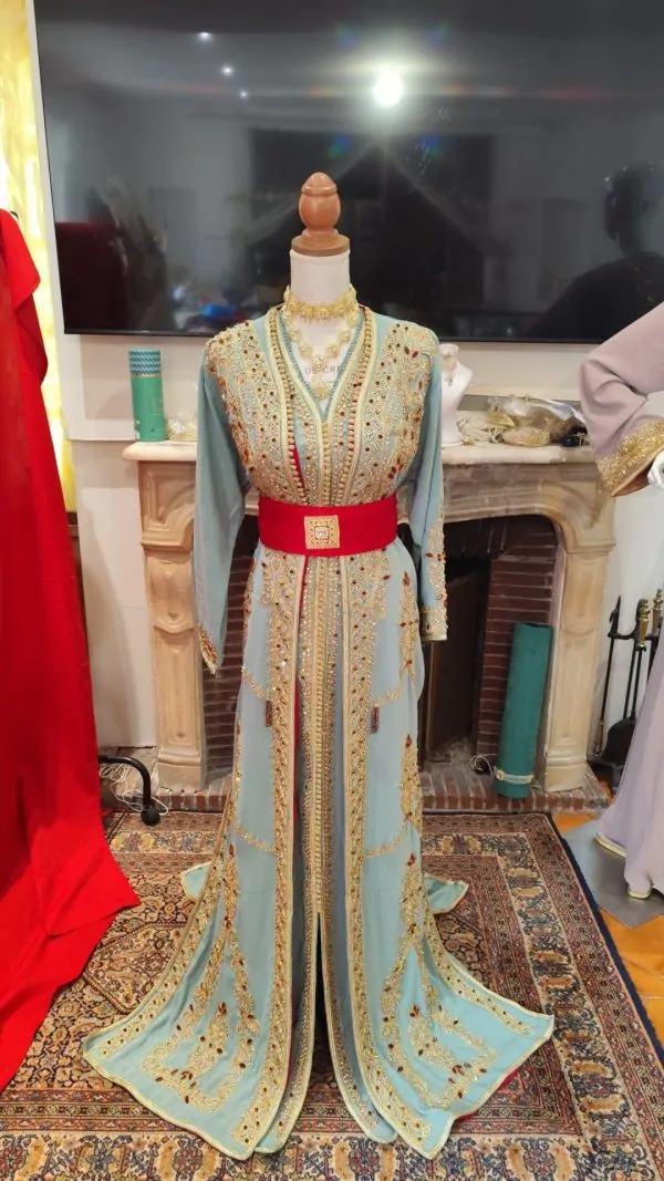 قفطان مغربي جديد مبطن - تقشيطة قطعتين — photo 4