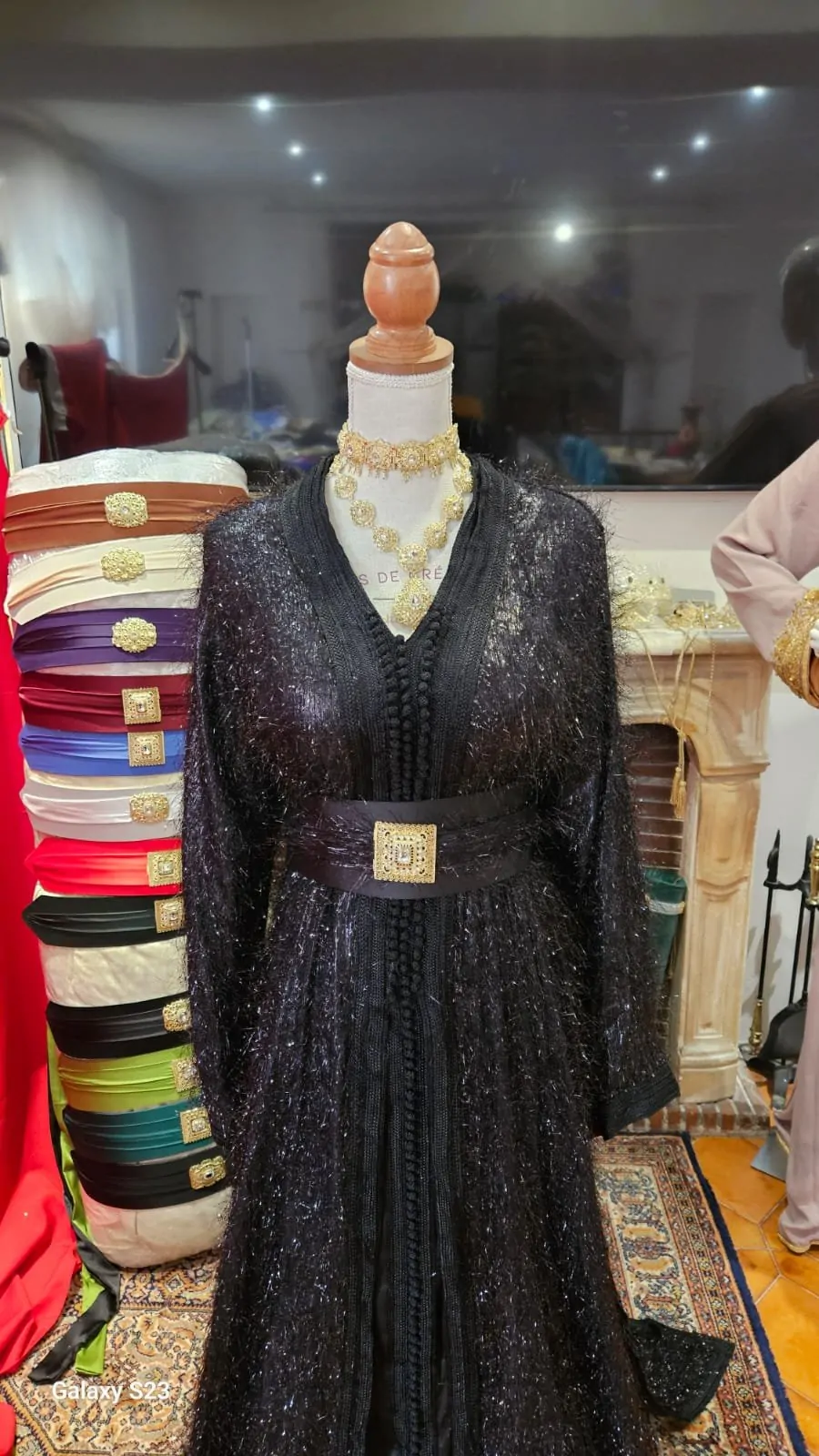 caftan marocain neuf avec ceinture - Takchita deux pièces – Image 7
