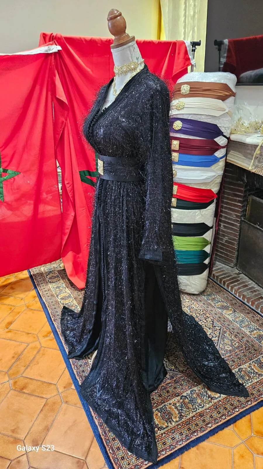 caftan marocain neuf avec ceinture - Takchita deux pièces – Image 9
