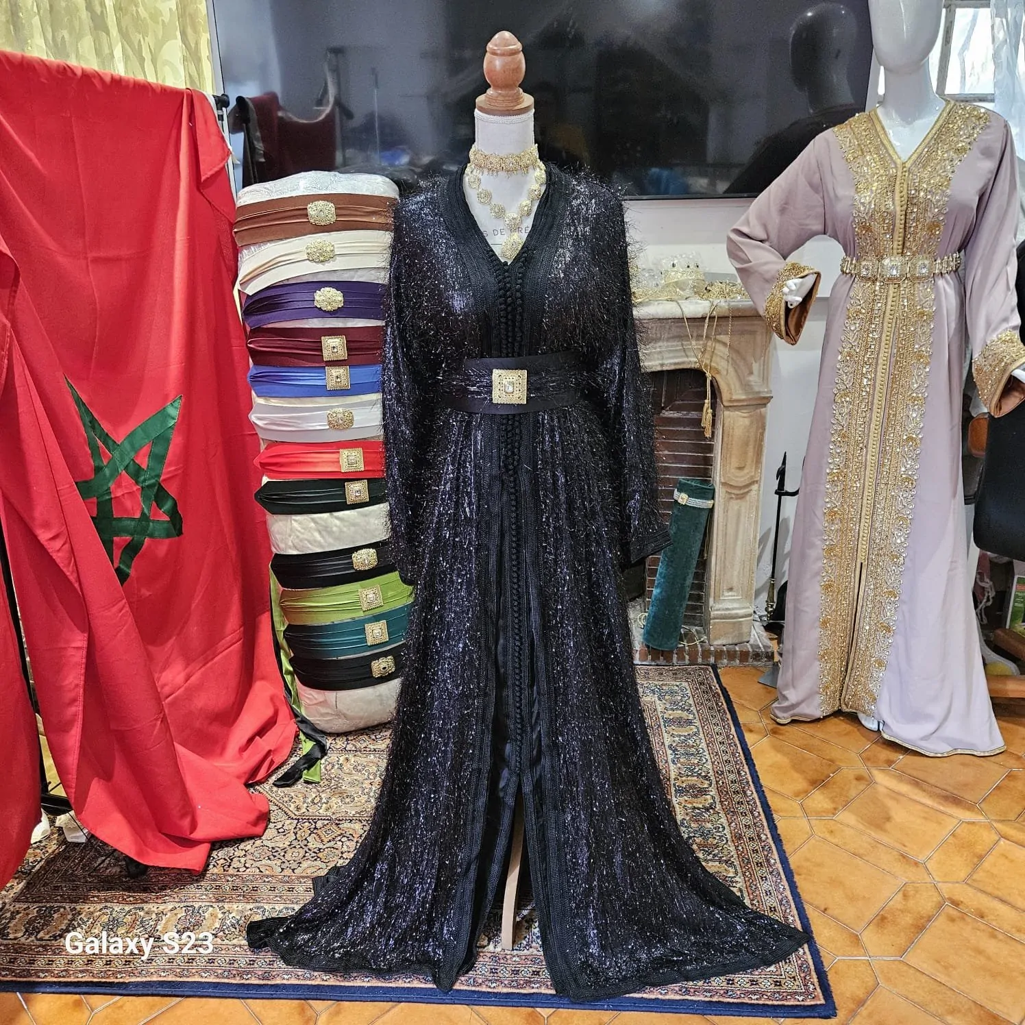caftan marocain neuf avec ceinture - Takchita deux pièces – Image 10