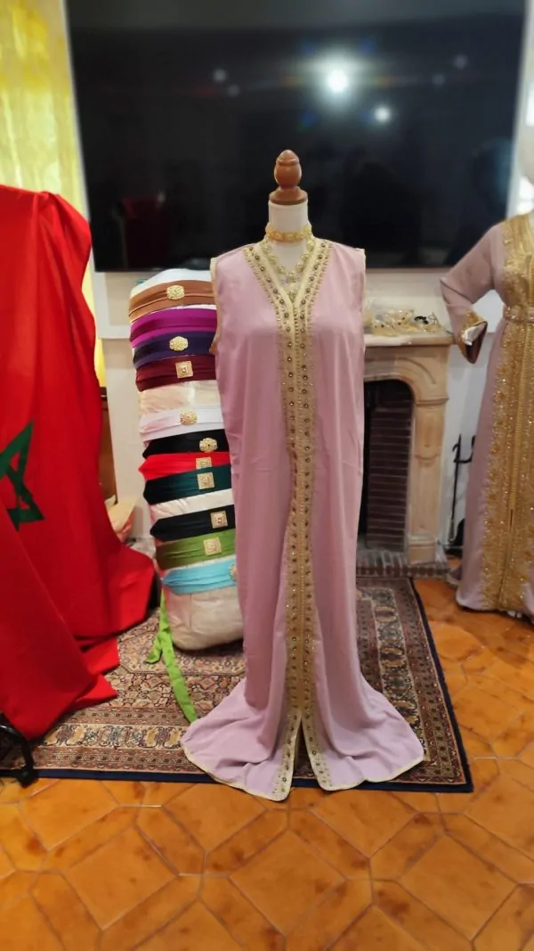 Neuer gefütterter marokkanischer Kaftan – zweiteilige Takchita — photo 9